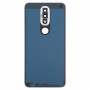 Batterie-rückseitige Abdeckung mit Kameraobjektiv für Nokia X6 (2018) / 6.1 Plus-TA-1099 (blau)