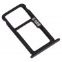 SIM ბარათის Tray + SIM ბარათის Tray / Micro SD Card Tray for Nokia X7 / 8.1 / 7.1 Plus / TA-1131 (Black)