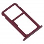 SIM Card Tray + SIM Card Tray / Micro SD Card Tray for Nokia  X7 / 8.1 / 7.1 Plus / TA-1131(Purplish Red)