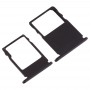 SIM Card Tray + Micro SD Card Tray for Nokia  3 TA-1020 TA-1028 TA-1032 TA-1038(Black)