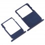 SIM Card Tray + Micro SD Card Tray for Nokia  3 TA-1020 TA-1028 TA-1032 TA-1038(Blue)