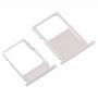 SIM Card Tray + Micro SD Card Tray for Nokia  3 TA-1020 TA-1028 TA-1032 TA-1038(Silver)