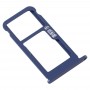SIM-kort fack + SIM-kort fack / Micro SD-kort fack för Nokia 7,1 / TA-1100 TA-1096 TA-1095 TA-1085 TA-1097 (blå)