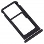 La bandeja de tarjeta SIM bandeja de tarjeta SIM + / bandeja de tarjeta micro SD para Nokia 6.1 / 6 (2018) / TA-1043 TA-1045 TA-1050 TA-1054 TA-1068 (Negro)