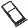 Slot per scheda SIM + SIM vassoio di carta / vassoio di carta Micro SD per Nokia 6.1 / 6 (2018) / TA-1043 TA-1045 TA-1050 TA-1054 TA-1068 (Nero)