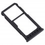 SIM Card Tray + SIM Card Tray / Micro SD Card Tray for Nokia 5.1 Plus / X5 TA-1102 TA-1105 TA-1108 TA-1109 TA-1112 TA-1120 TA-1199(Black)