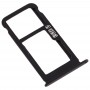 SIM-Karten-Behälter + SIM-Karte Tray / Micro SD-Karten-Behälter für Nokia X6 (2018) / TA-1099 / 6.1 Plus (Schwarz)