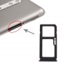 La bandeja de tarjeta SIM bandeja de tarjeta SIM + / Micro SD Card bandeja para Nokia 8 / N8 TA-1012 TA-1004 TA-1052 (Negro)