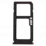 SIM Card Tray + SIM Card Tray / Micro SD Card Tray for Nokia 8 / N8 TA-1012 TA-1004 TA-1052 (Black)