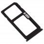 SIM卡托盘+ SIM卡托盘/ Micro SD卡盘为诺基亚8 / N8 TA-1012 TA-1004 TA-1052（黑色）