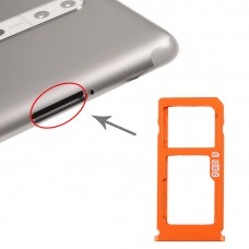 SIM Card Tray + SIM Card Tray / Micro SD Card Tray for Nokia 8 / N8 TA-1012 TA-1004 TA-1052 (Orange) 