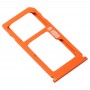 SIM Card Tray + SIM Card Tray / Micro SD Card Tray for Nokia 8 / N8 TA-1012 TA-1004 TA-1052 (Orange)