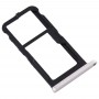 SIM ბარათის Tray + SIM ბარათის Tray / Micro SD Card Tray for Nokia 7 TA-1041 (თეთრი)