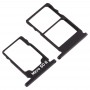 SIM Card Tray + SIM Card Tray + Micro SD Card Tray for Nokia 5.1 TA-1075 (Black)
