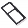 La bandeja de tarjeta SIM bandeja de tarjeta SIM + / bandeja de tarjeta Micro SD para Nokia 6 TA-1000 TA-1003 TA-1021 TA-1025 TA-1033 TA-1039 (blanco)
