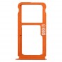 Carte SIM Bac + carte SIM Plateau / Micro SD Card Tray pour Nokia 7 plus TA-1062 (Orange)