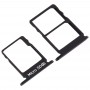 SIM vassoio di carta + vassoio di carta di SIM + Micro SD Card vassoio per Nokia 5 / N5 TA-1024 TA-1027 TA-1044 TA-1053 (Nero)