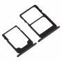 SIM Card Tray + SIM Card Tray + Micro SD Card Tray for Nokia 3.1 TA-1049 TA-1057 TA-1063 TA-1070 (Black)