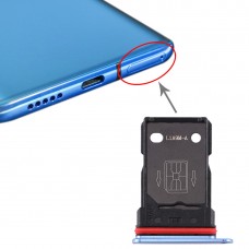 SIM-kort fack + SIM-kort fack för OnePlus 7T (blå)