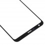 Ekran zewnętrzny przedni szklany obiektyw dla LG Stylo 4 / Q710 / Q710MS / Q710CS (czarny)