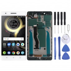 LCD Screen and Digitizer Full Assembly with Frame for Lenovo K8 Note XT1902-3(White)