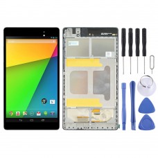 Pantalla LCD y digitalizador Asamblea con marco completo para Asus Google Nexus 7 segundo ME571KL 2013 (WIFI Version) (Negro) 
