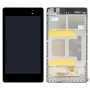 Pantalla LCD y digitalizador Asamblea con marco completo para Asus Google Nexus 7 segundo ME571KL 2013 (WIFI Version) (Negro)