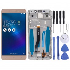 LCD Screen and Digitizer Full Assembly with Frame for Asus ZenFone 3 Laser ZC551KL Z01BD (Gold) 
