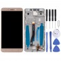 LCD Screen and Digitizer Full Assembly with Frame for Asus ZenFone 3 Laser ZC551KL Z01BD (Gold)