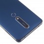 ბატარეის უკან საფარის კამერა ობიექტივი და გვერდითი ღილაკები და თითის ანაბეჭდის სენსორი ამისთვის Nokia 6.1 / 6 (2018) / 6 (2 Gen) (Blue)