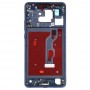 Mittleres Feld-Lünette Platte mit Seitentasten für Huawei Mate-20 X (blau)