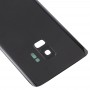 Batterie-rückseitige Abdeckung mit Kameraobjektiv für Galaxy S9 (Schwarz)