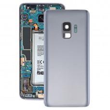Batería cubierta trasera con lente de la cámara para el Galaxy S9 (gris)