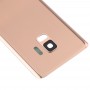 Batterie-rückseitige Abdeckung mit Kameraobjektiv für Galaxy S9 (Gold)