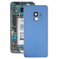 Batería cubierta trasera con lente de la cámara para el Galaxy S9 (azul)
