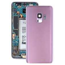Аккумулятор Задняя крышка с объектива камеры для Galaxy S9 (фиолетовый)