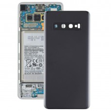 Battery Back Cover с Камера Обектив за Galaxy S10 (черен)