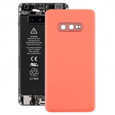 Аккумулятор Задняя крышка с объектива камеры для Galaxy S10e (розовый)