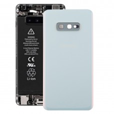 Аккумулятор Задняя крышка с объектива камеры для Galaxy S10e (белый)