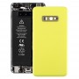 Battery Back Cover с Камера Обектив за Galaxy S10e (жълт)