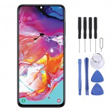 Original Super AMOLED Material LCD Screen and Digitizer Full Assembly with Frame for Galaxy A70