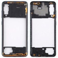 Заден корпус Frame с Странични Ключовете за Galaxy A70S (черен) 