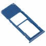 Vassoio di carta di SIM Card vassoio + Micro SD per Galaxy A20 A30 A50 (blu)