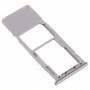 La bandeja de tarjeta SIM bandeja de tarjeta + Micro SD para Galaxy A20 A30 A50 (plata)