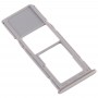 Slot per scheda SIM + Micro SD Card per vassoio Galaxy A20 A30 A50 (argento)
