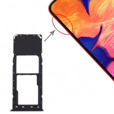 SIM картата тава + Micro SD Card тава за Galaxy A10 (черен)