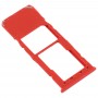 SIM картата тава + Micro SD Card тава за Galaxy A10 (червен)
