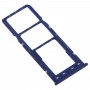 SIM karta Tray + SIM karta zásobník + Micro SD Card Tray pro Galaxy A10 (modrá)