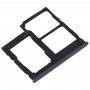 SIM-Karten-Behälter + SIM-Karten-Behälter + Micro-SD-Karten-Behälter für Galaxy A40 (schwarz)