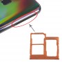 SIM ბარათის Tray + SIM ბარათის Tray + Micro SD Card Tray for Galaxy A40 (ნარინჯისფერი)
